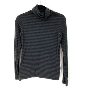 Cabi | Women’s Navy Striped Odyssey Turtleneck Long Sleeve - Size L